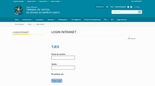 
                            10. TJES » Login Intranet