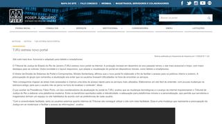 
                            11. TJRJ estreia novo portal - Tribunal de Justiça do Estado do Rio de ...