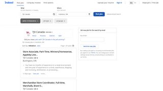 
                            10. TJX Canada Jobs in Hamilton, ON (with Salaries) | Indeed.com