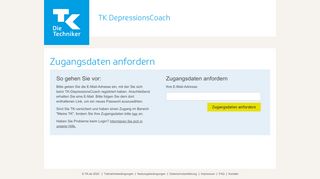 
                            7. TK-DepressionsCoach - Registrierung für den TK-DepressionsCoach
