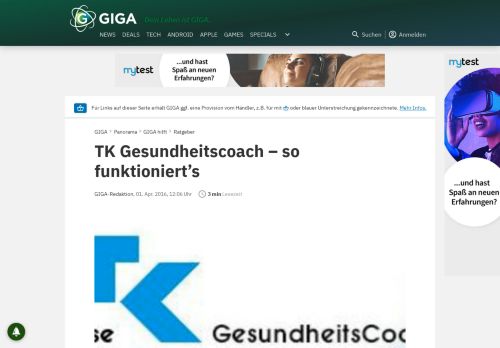 
                            2. TK Gesundheitscoach – so funktioniert's – GIGA