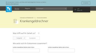 
                            5. TK-Krankengeldrechner | Die Techniker