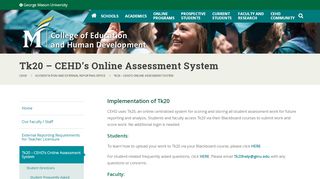 
                            13. Tk20-Related Assessments | CEHD - GMU CEHD - George Mason ...