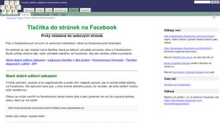 
                            7. Tlačítka do stránek z Facebooku - Jak psát web