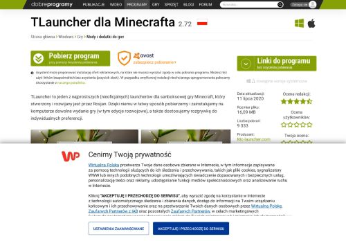 
                            5. TLauncher dla Minecrafta 1.98.13 - dobreprogramy