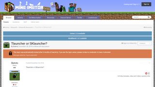 
                            11. Tlauncher or SKlauncher? - Minecraft discussion - Mine-imator forums