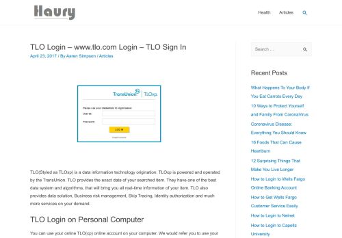 
                            5. TLO Login - www.tlo.com Login - TLO Sign In - Haury