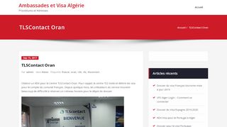 
                            10. TLSContact Oran – Ambassades et Visa Algérie