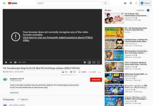 
                            4. T.M. Soundararajan Sings for M.G.R | Best Old Tamil Songs ... - YouTube