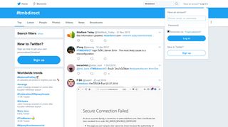 
                            8. #tmbdirect hashtag on Twitter