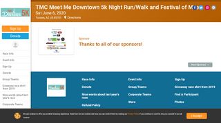 
                            9. TMC Meet Me Downtown 5k Night Run/Walk and Festival of Miles