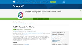 
                            10. TMGMT Translator TextMaster | Drupal.org