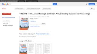 
                            7. TMS 2015 144th Annual Meeting & Exhibition, Annual Meeting ...
