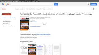 
                            12. TMS 2016 145th Annual Meeting & Exhibition, Annual Meeting ...