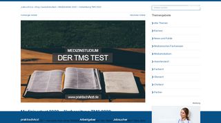 
                            11. TMS Medizinertest 2019 - Vorbereitung, Ablauf, Inhalte | praktischArzt