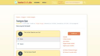 
                            11. Tmstgrm Quiz - Teste dich