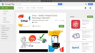 
                            11. tmw – Wallet, Prepaid Card, Recharge, Payment - Apps on Google Play