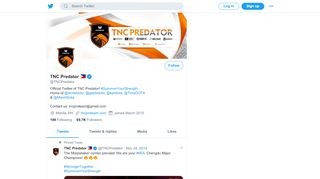 
                            9. TNC Predator (@TNCPredator) | Twitter