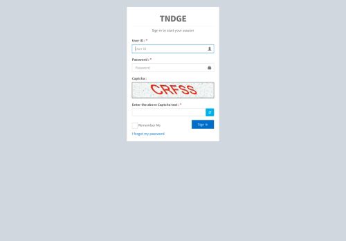 
                            8. TNDGE | Log in