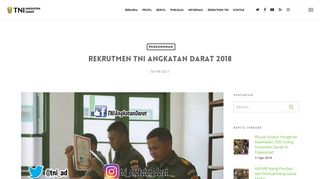 
                            4. TNI AD - REKRUTMEN TNI ANGKATAN DARAT 2018