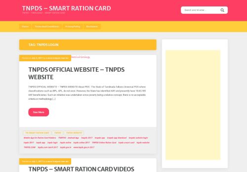 
                            3. Tnpds Login | TNPDS - SMART RATION CARD