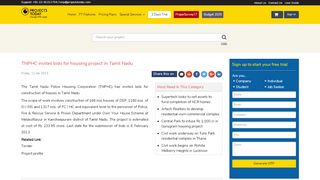 
                            8. TNPHC invites bids for housing project in Tamil Nadu - Projects Today