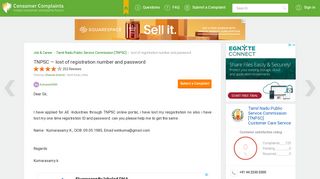 
                            10. TNPSC — lost of registration number and password