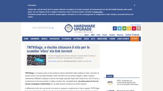 
                            7. TNTVillage, a rischio chiusura il sito per lo ... - Hardware Upgrade