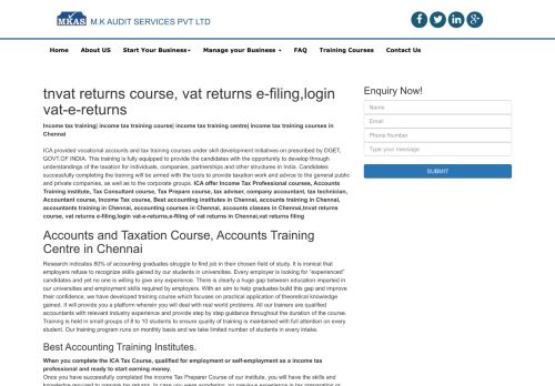 
                            8. tnvat returns course, vat returns e-filing,login vat-e ... - MK Audit services