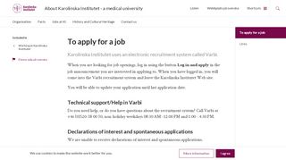 
                            6. To apply for a job | About Karolinska Institutet | Karolinska Institutet