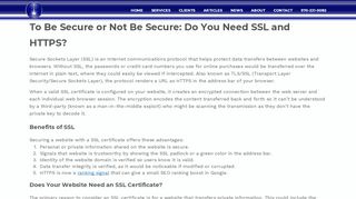 
                            11. To Be Secure or Not Be Secure: Do You Need SSL and HTTPS ...