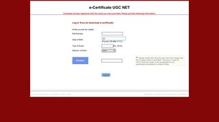 
                            4. to download e-certificate - University Grants Commission - NET