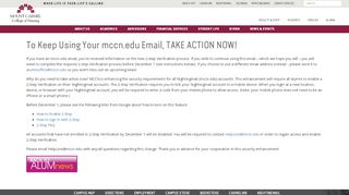 
                            5. To Keep Using Your mccn.edu Email, TAKE ACTION NOW!