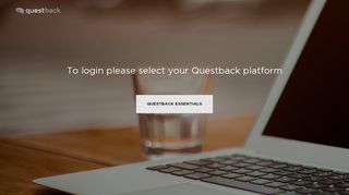 
                            5. To login please select your Questback platform