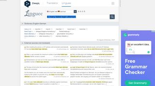 
                            7. to many failed login attempts - German translation – Linguee
