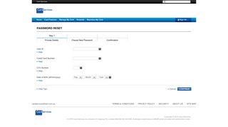 
                            5. to reset your Password now. - Card Services