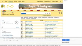 
                            5. to sign in full - LEO: Übersetzung im Englisch ⇔ Deutsch Wörterbuch