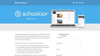 
                            2. to sign up - Schoology