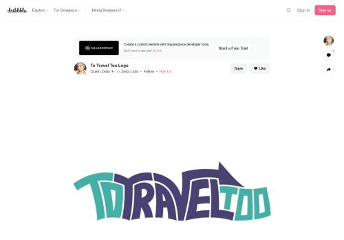
                            13. To Travel Too Logo by Quinn Zeda | Dribbble | Dribbble