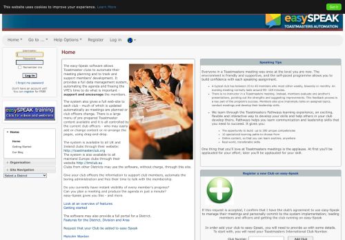 
                            2. Toastmasters - easy-Speak - Toastmaster Automation! :: Home