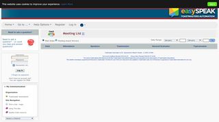 
                            6. Toastmasters - easy-Speak - Toastmaster Automation! :: Meeting List