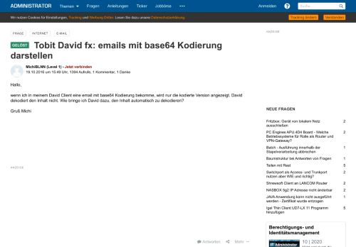 
                            11. Tobit David fx: emails mit base64 Kodierung darstellen - Administrator
