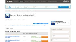 
                            8. Todas las versiones, precios y ofertas del Dacia Lodgy - Arpem.com -