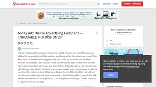 
                            7. Today Adz Online Advertising Company - UNRELİABLE AND ...