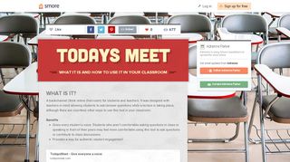 
                            13. Todays Meet | Smore Newsletters for Education