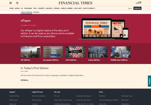 
                            3. Today's Newspaper | Financial Times