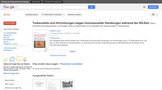 
                            9. Todesurteile und Hinrichtungen wegen homosexueller Handlungen ...