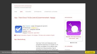
                            8. Todo-Cloud: To-Do-Liste & Zusammenarbeit - Appigo - App