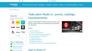 
                            6. Todo lo que necesitas saber sobre Wuaki.tv - Comparaiso