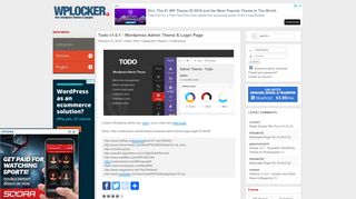 
                            3. Todo v1.0.1 - Wordpress Admin Theme & Login Page - wplocker.com